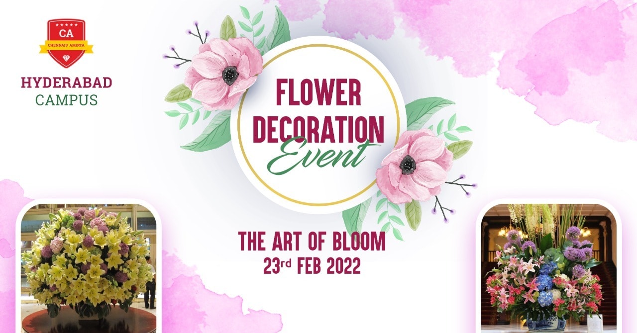 Scintillating Flower Decoration Event at Hyderabad Campua