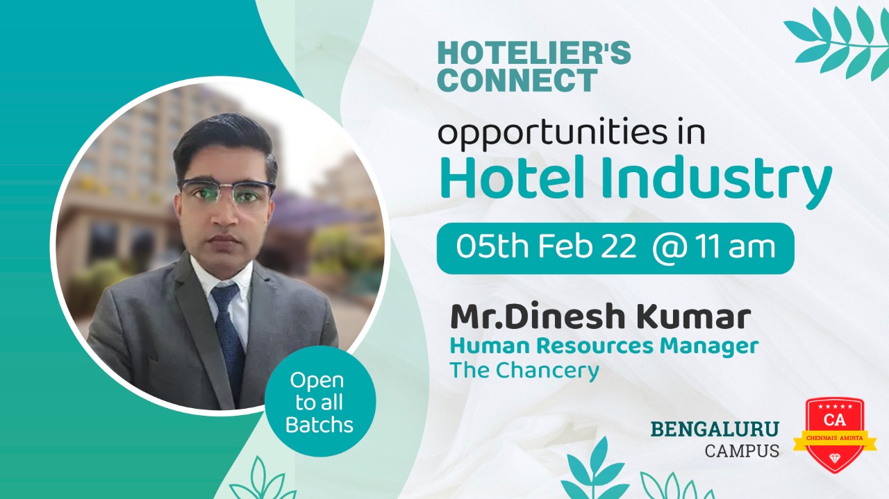 Hoteliers Connect at Bangalore Campus