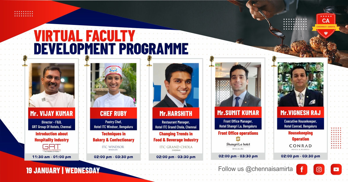 Virtual Faculty Development Programme at Chennais Amirta!