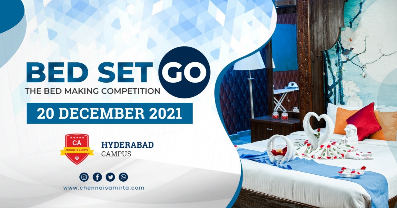 Bed Making Competition at Hyderabad Campus