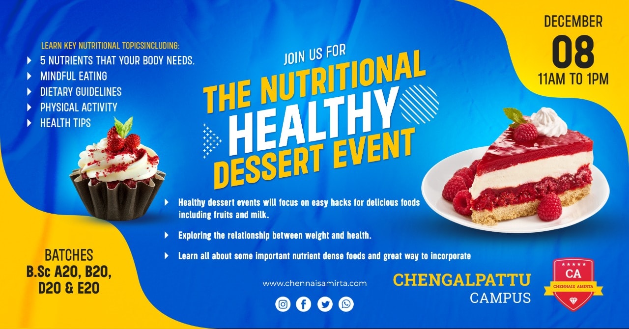 Nutritional Healthy Dessert Event at Chengalpattu Campus!