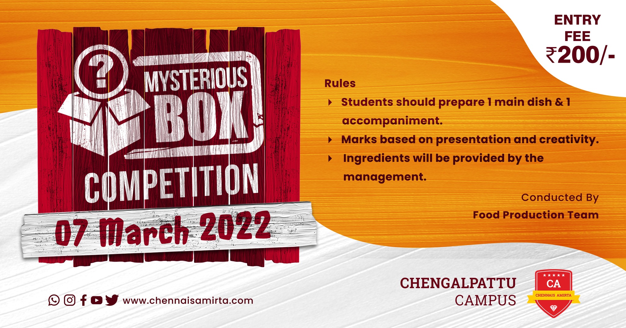 Mystery Box Competition chengalpattu Campus