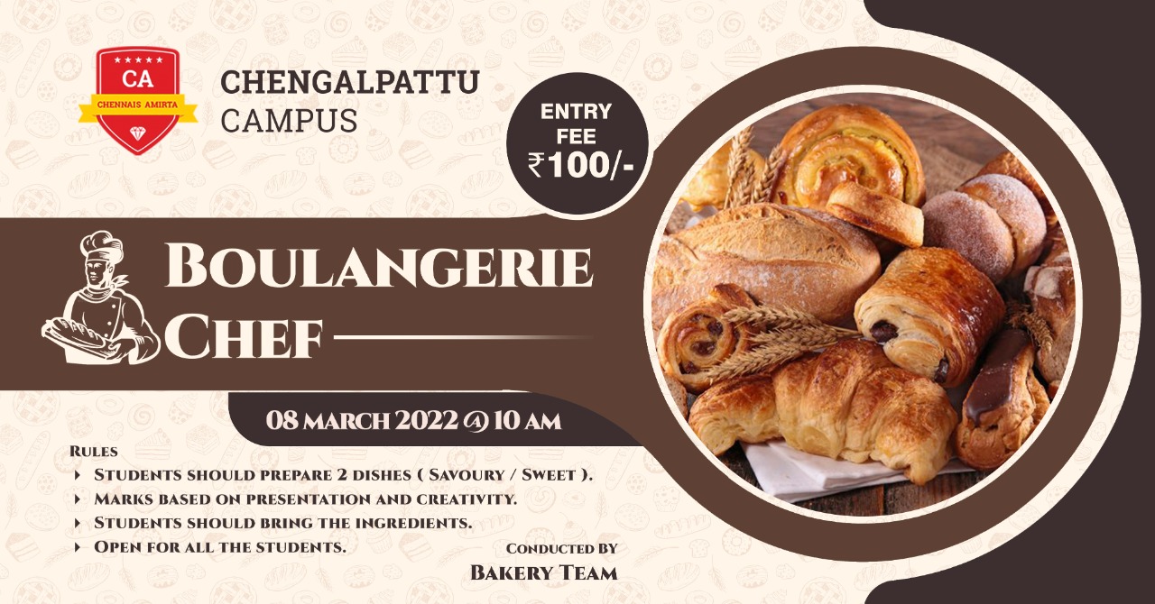 Boulangerie Chef Contest at Chengalpattu Campus