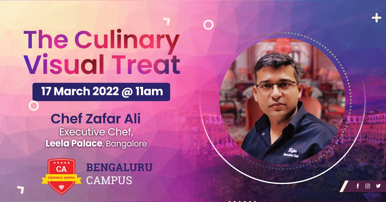 A Guest Lecture on” The Culinary Visual Treat” at Bangalore Campus