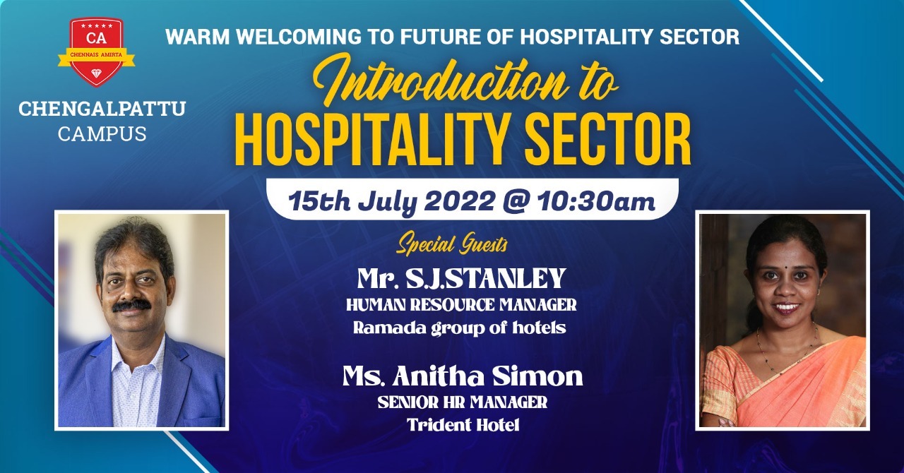 Welcoming the students to the wonderful world of Hotel Management