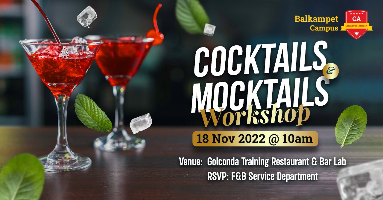 Cocktails & Mocktails Workshop!