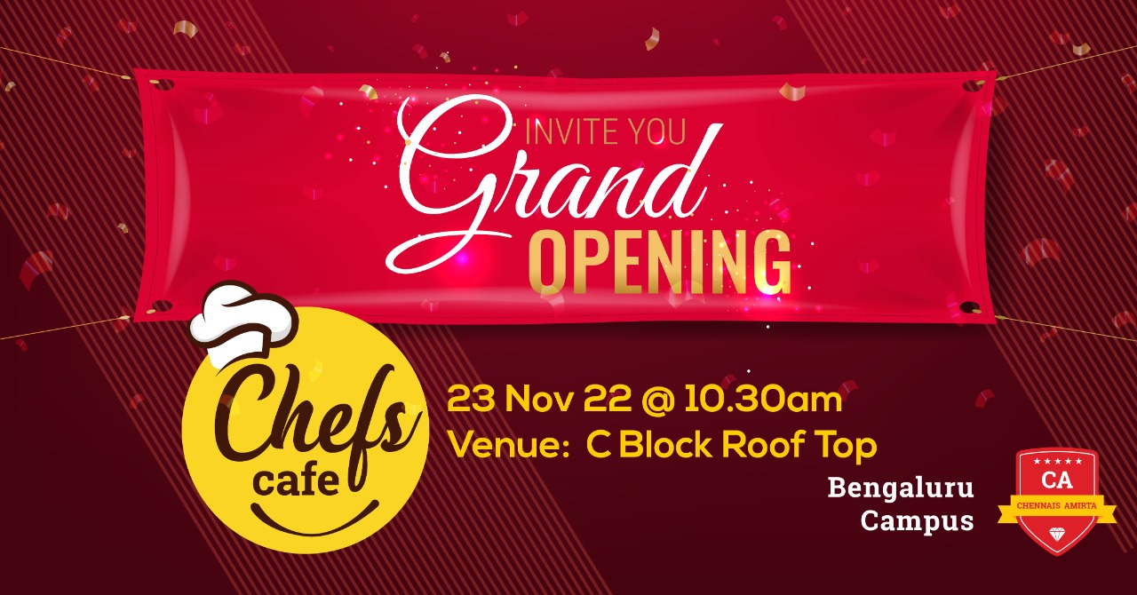 Grand opening of Chefs Cafe at CAIIHM, Bengaluru!