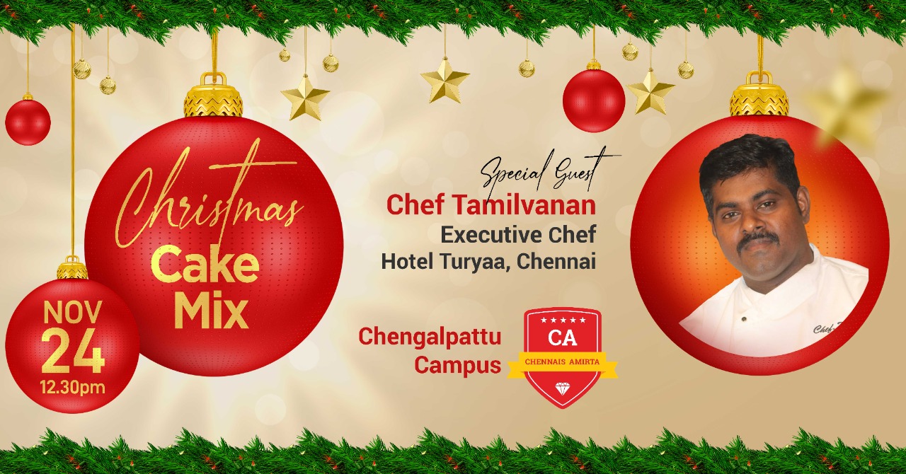 Christmas Cake Mix Event at CAIIHM, Chengalpattu!