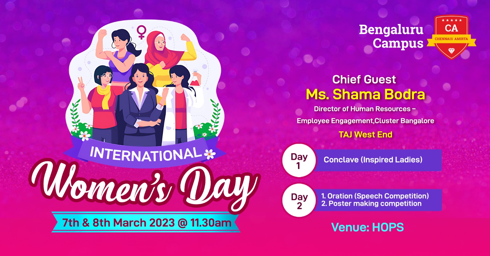 Women’s Day Special Events & Competitions at CAIIHM, Bengaluru!