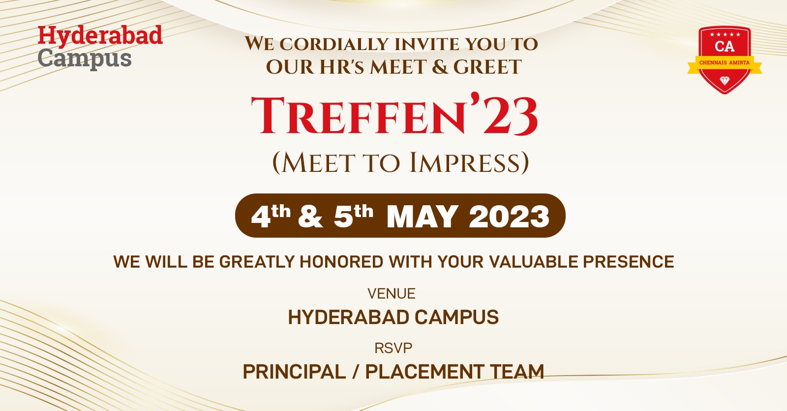Treffen ’23 – A HRs Meet & Greet Event at CAIIHM, Hyderabad