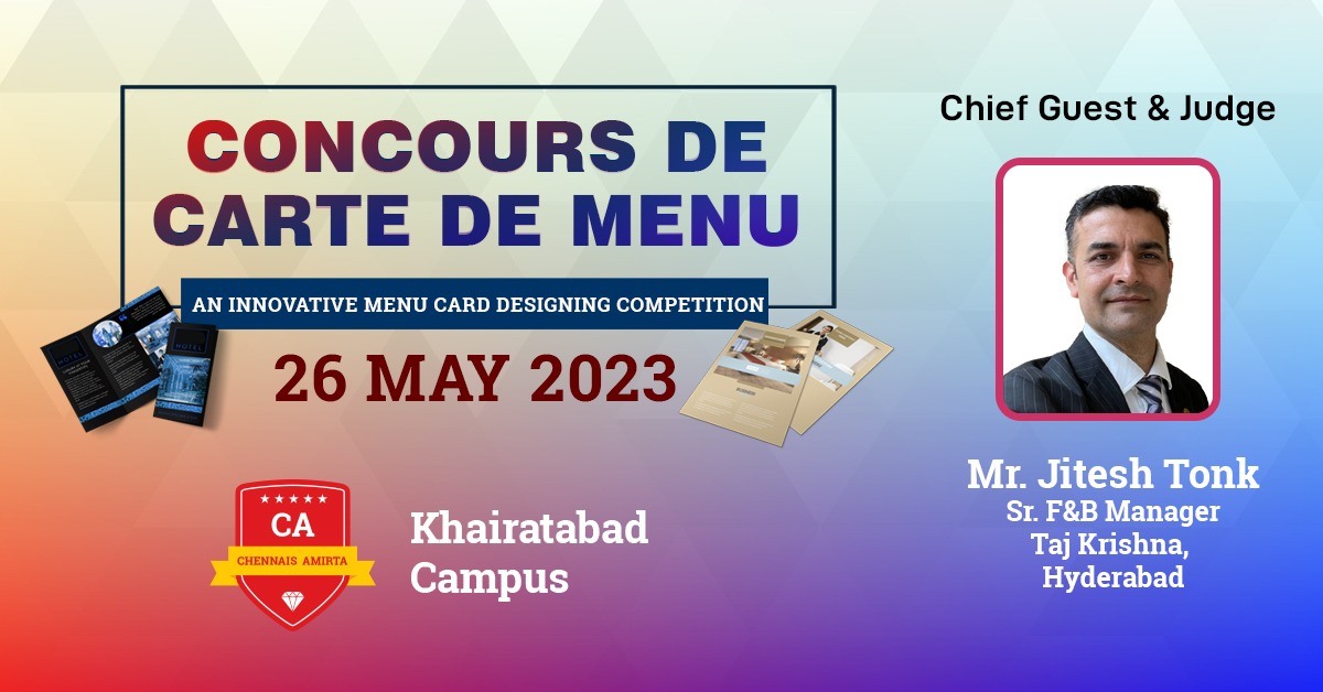 CONCOURS DE CARTE DE MENU