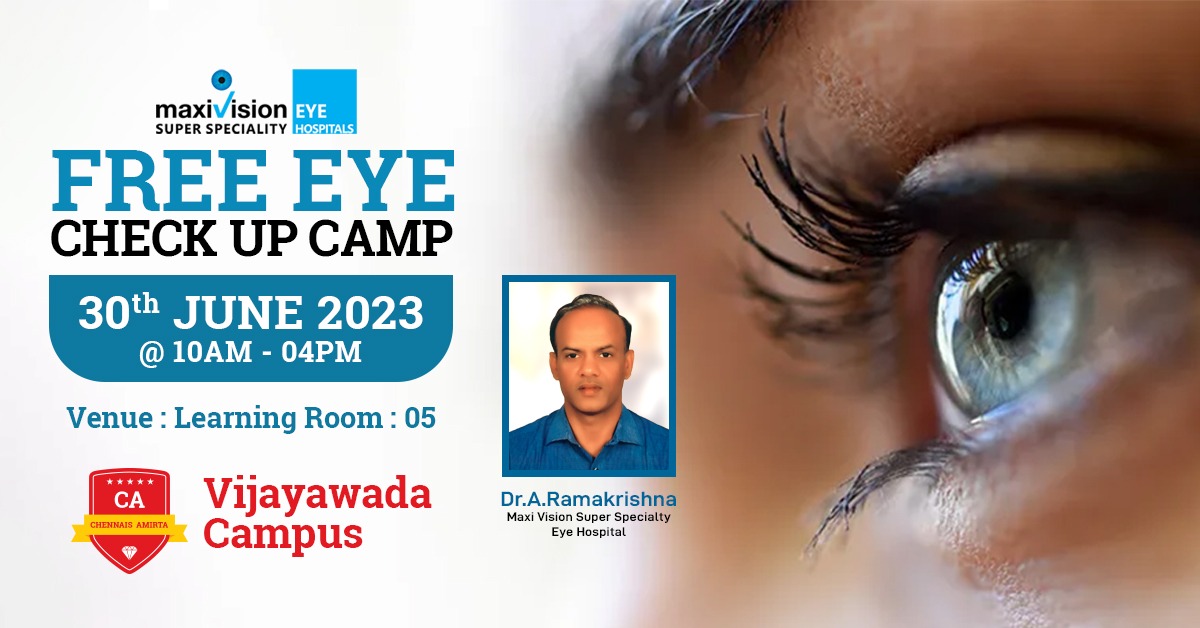 Free Eye Check up camp at Vijayawada campus