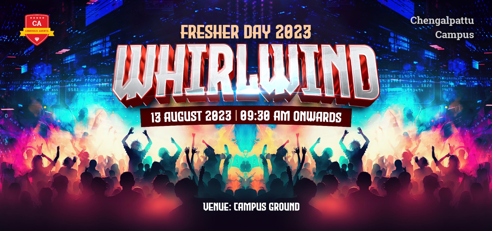Whirlwind – Fresher’s Day 2023 at CAIIHM, Chengalpattu