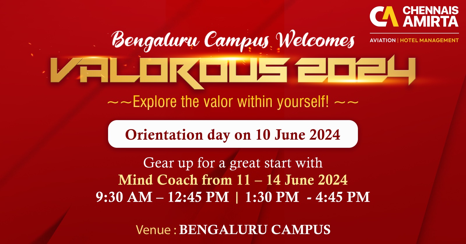 Bangaluru Campus Welcomes Valorous 2024