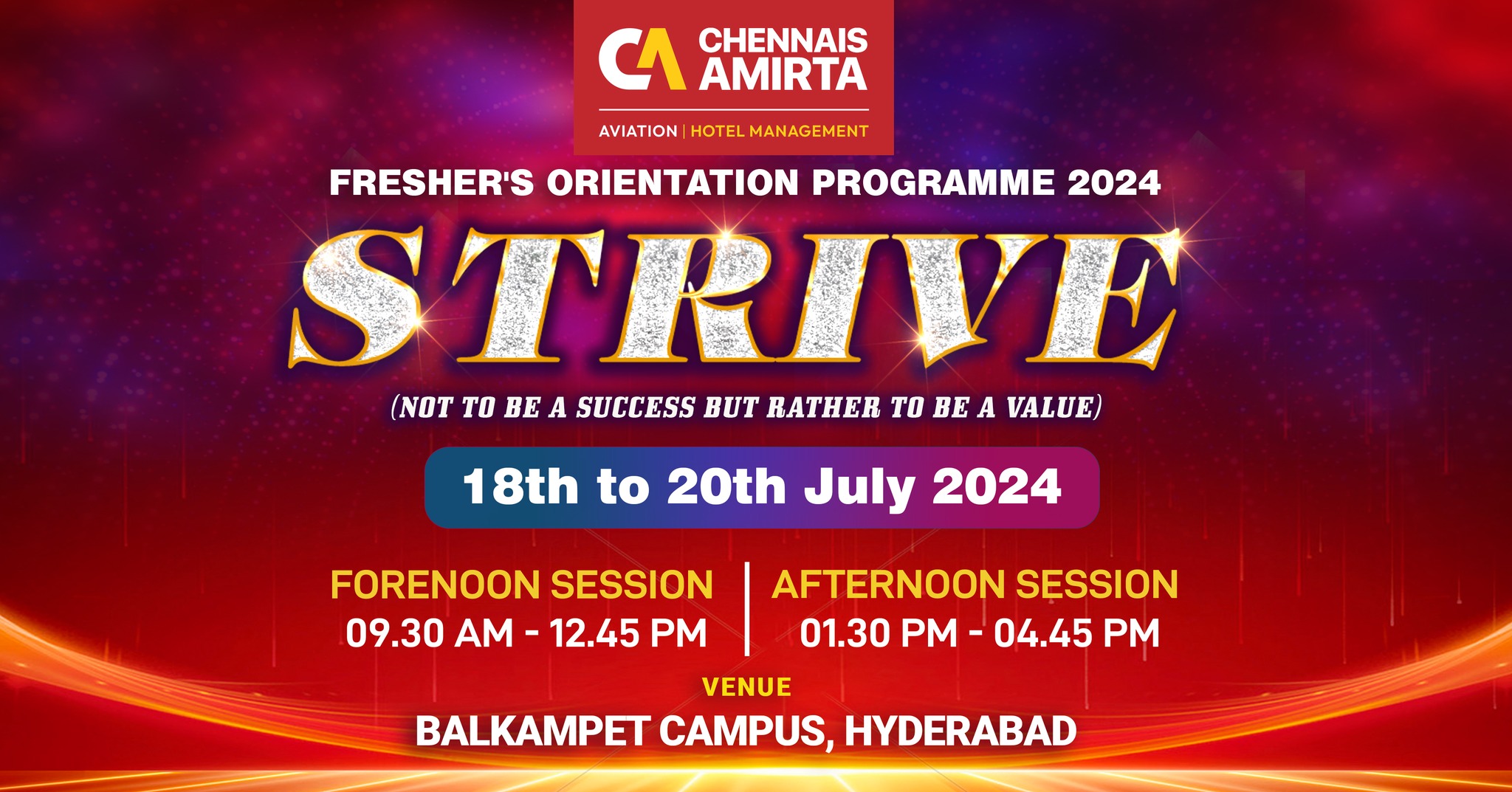 Fresher’s Orientation Programme 2024