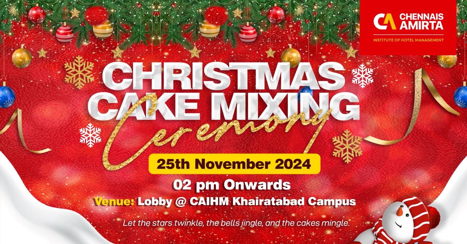 Christmas Cake Mixing