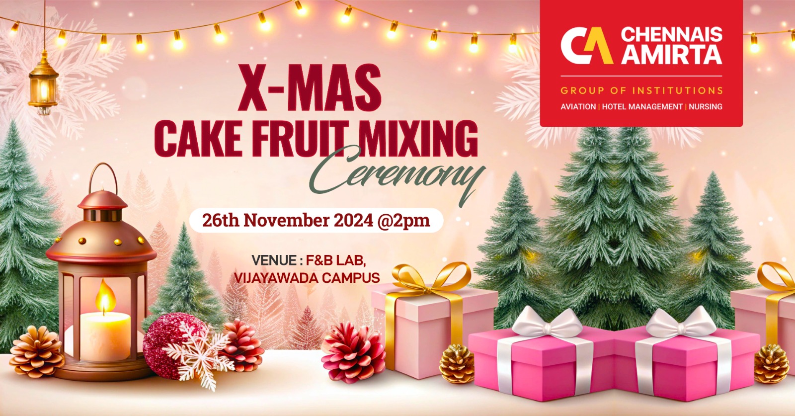 X-MAS Cake Fruit Mixing Ceremony
