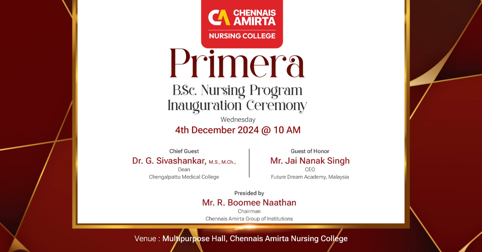 Nursing Program Inauguration Ceremony