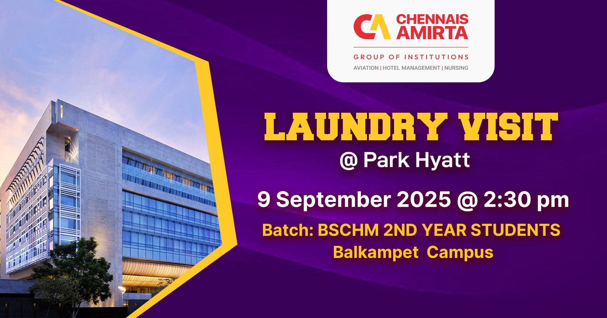 Laundry Visit @ Park Hyatt