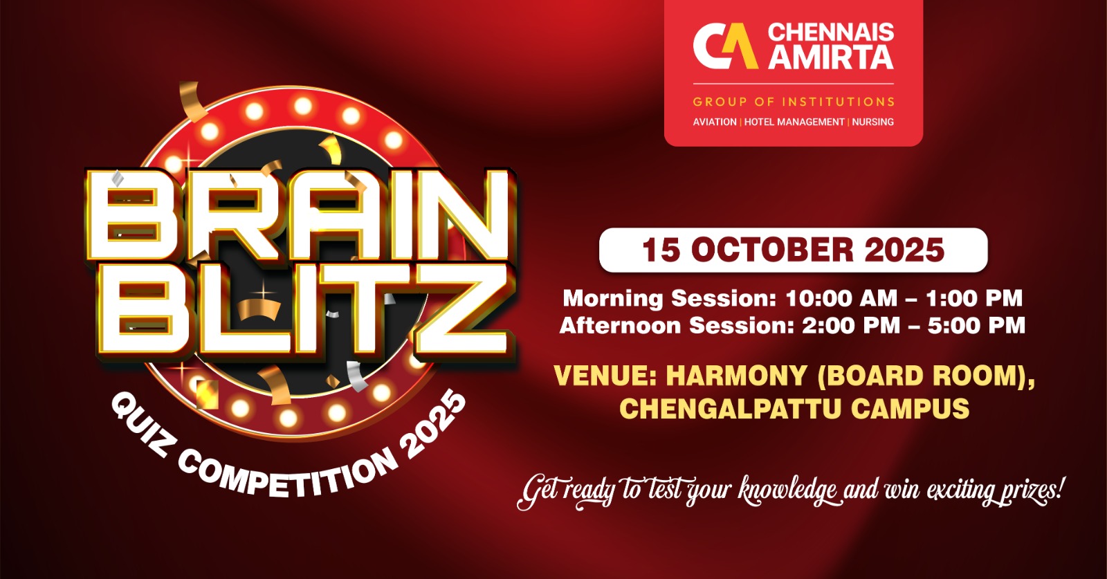 BRAIN BLITZ – Quiz Competition 2025